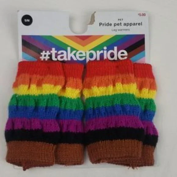 Target Pride Rainbow Dog Leg Warmers